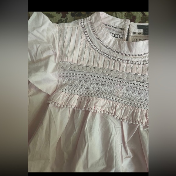 J crew crochet and ruffle blouse - Picture 5 of 5